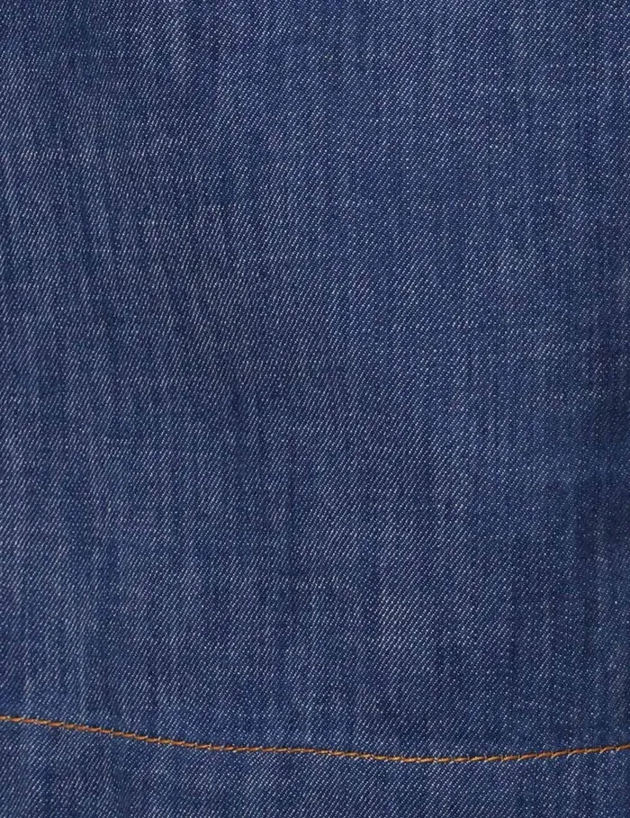 Women Zimmermann Clothing Wylie Denim Tunic Dress Railway Blue