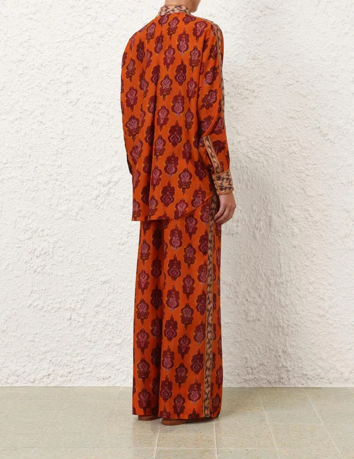 Women Zimmermann Clothing Wylie Dolman Shirt Sunset Ikat