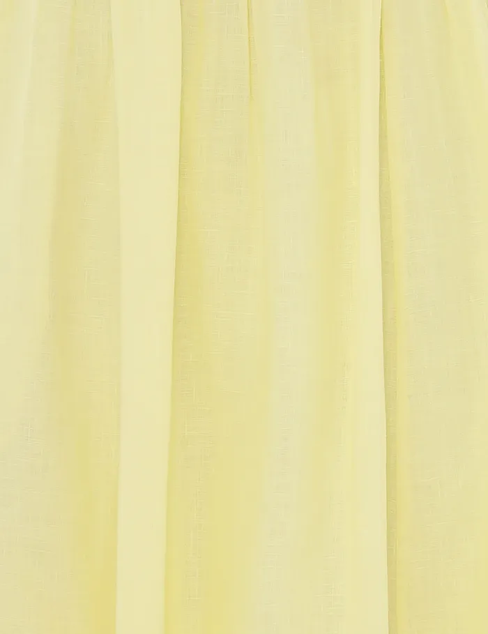 Women Zimmermann Dresses and Coverups Halliday Scallop Midi Dress Yellow