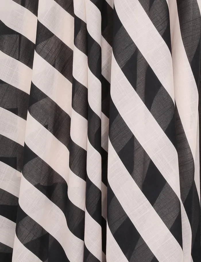 Women Zimmermann Dresses and Coverups Maxine Stripe Maxi Dress Blackcream Stripe
