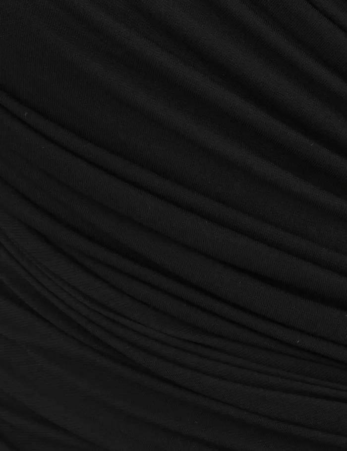 Women Zimmermann Dresses Crush Asymmetrical Midi Dress Black
