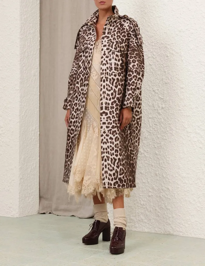 Women Zimmermann Dresses Eden V Neck Spliced Gown Cream