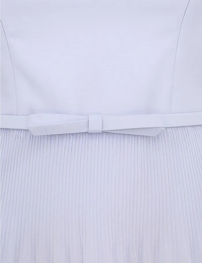 Women Zimmermann Dresses Pleated Frill Mini Dress Light Blue