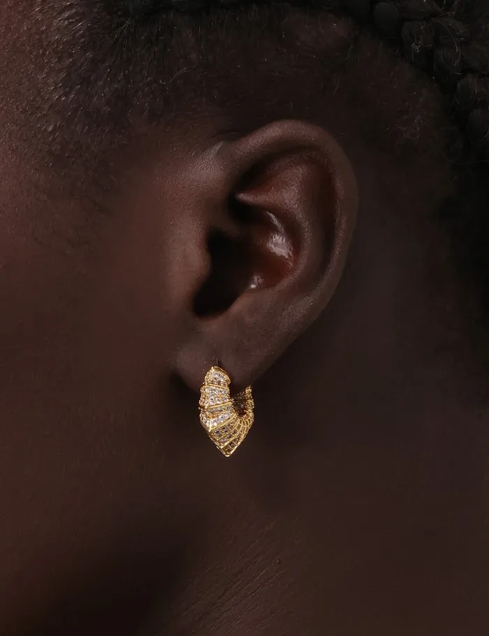 Women Zimmermann Earrings Deco Pave Hoops Gold