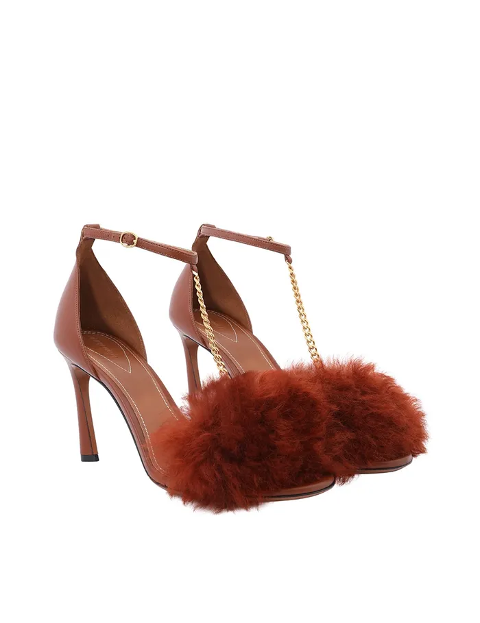 Women Zimmermann Heeled Sandals Bell Sandal 85 Rust