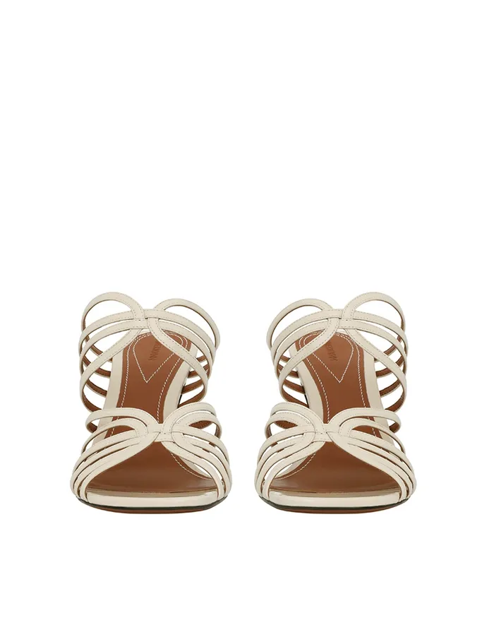 Women Zimmermann Heels Aura Mule Sandal 85 Vanilla