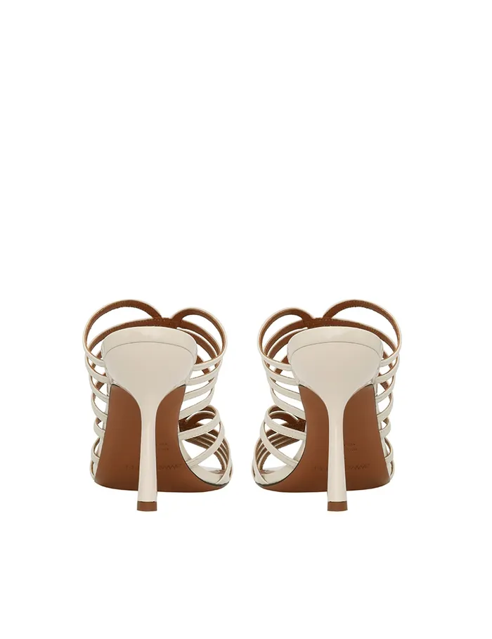 Women Zimmermann Heels Aura Mule Sandal 85 Vanilla