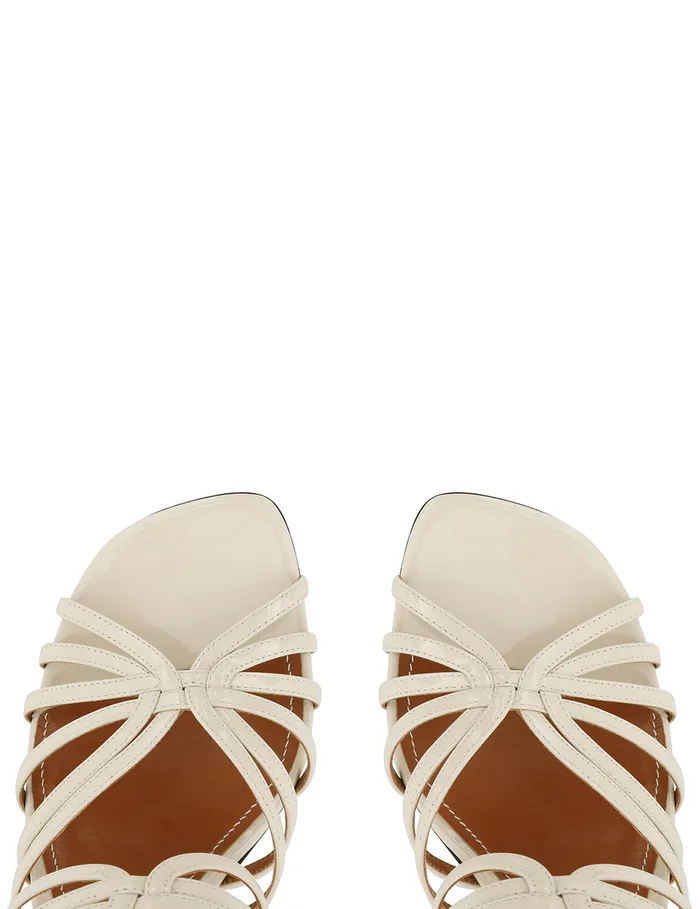 Women Zimmermann Heels Aura Mule Sandal 85 Vanilla