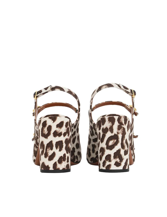 Women Zimmermann Heels Eliot Sandal 85 Chocolate Leopard