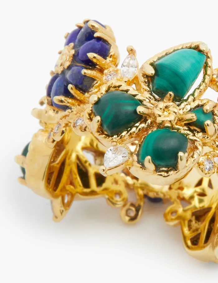 Women Zimmermann Jewellery Bloom Band Ring Goldmulti
