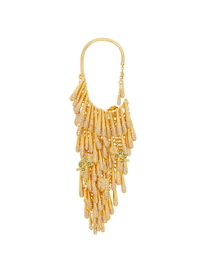 Women Zimmermann Jewellery Bloom Ear Cuff Goldgreen