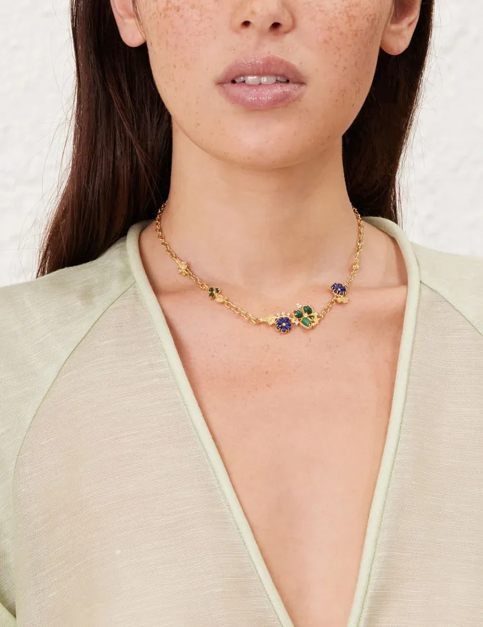 Women Zimmermann Jewellery Bloom Necklace Goldmulti