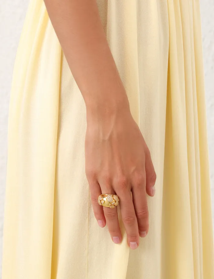 Women Zimmermann Jewellery Midnight Ring Gold