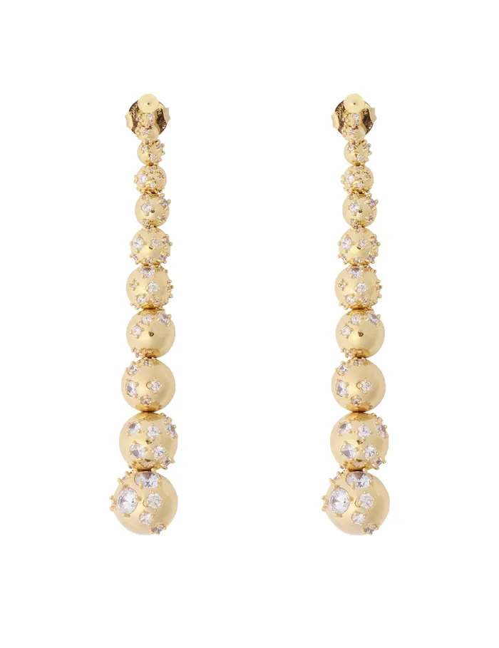 Women Zimmermann Jewellery Nova Long Earrings Gold