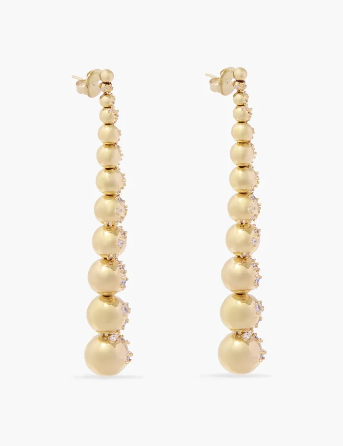 Women Zimmermann Jewellery Nova Long Earrings Gold