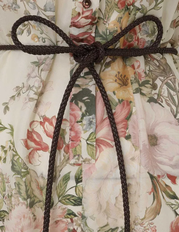 Women Zimmermann Jumpsuits and Playsuits Waverly Shirt Playsuit Cream Floral