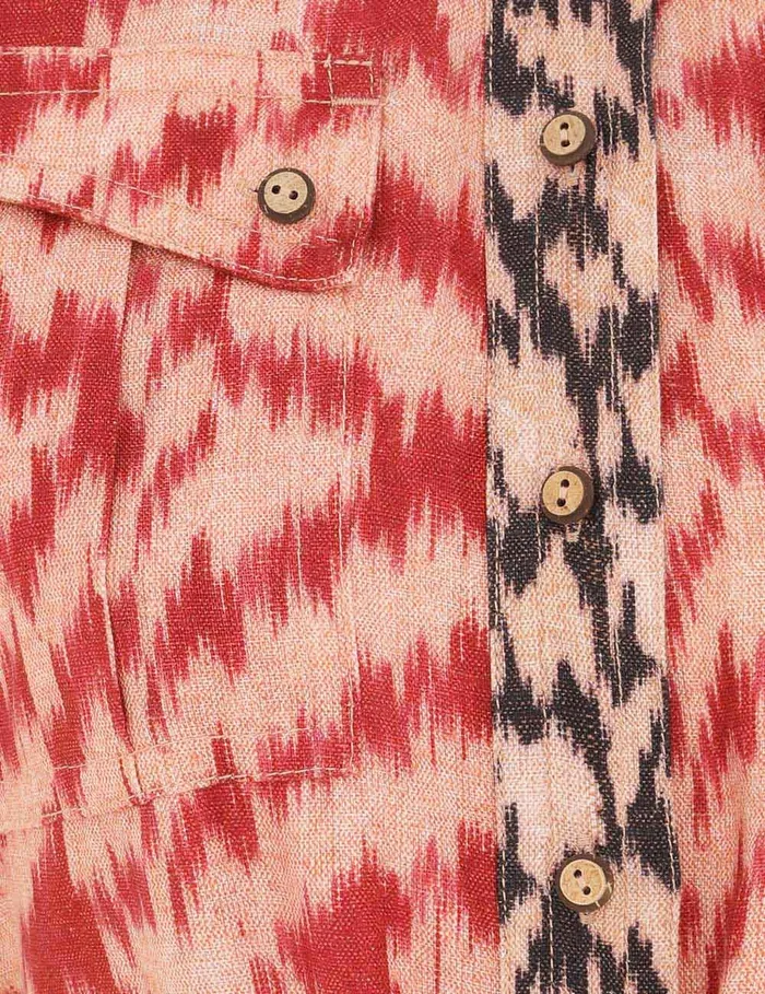 Women Zimmermann Jumpsuits and Playsuits Wylie Pocket Playsuit Red Ikat