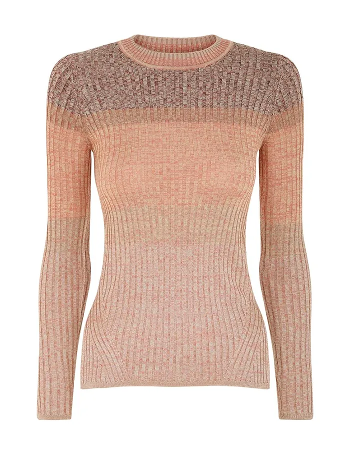 Women Zimmermann Knitwear Illustration Mouline Top Pink Multi