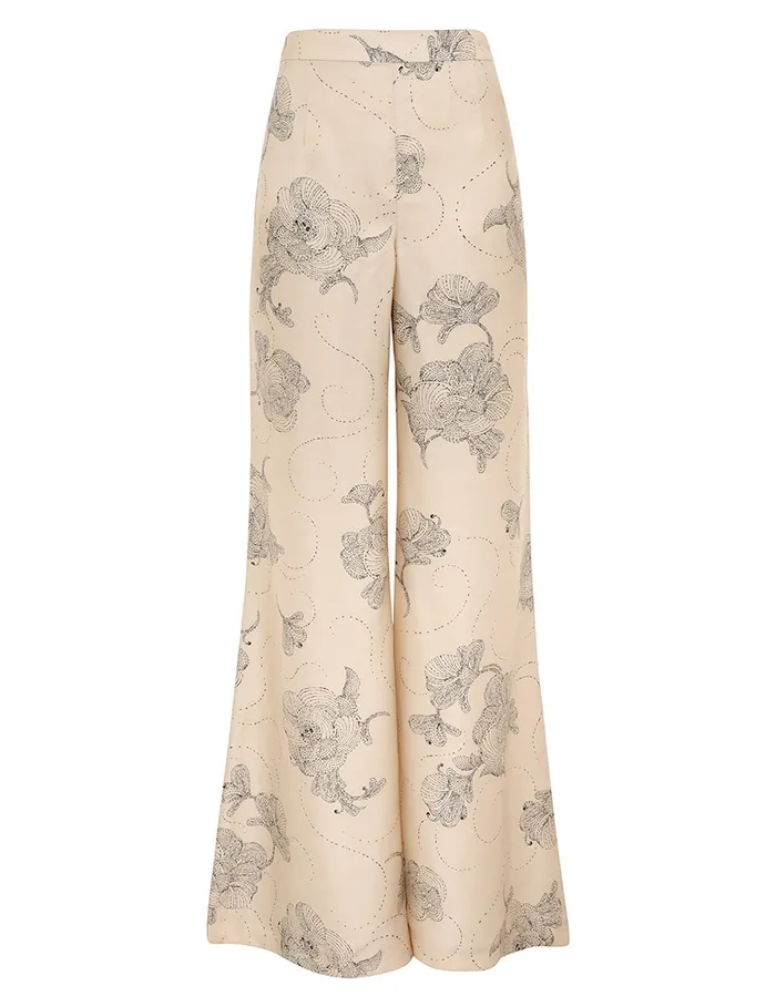 Women Zimmermann Shorts and Pants Eden Flare Pant Tea Sketch