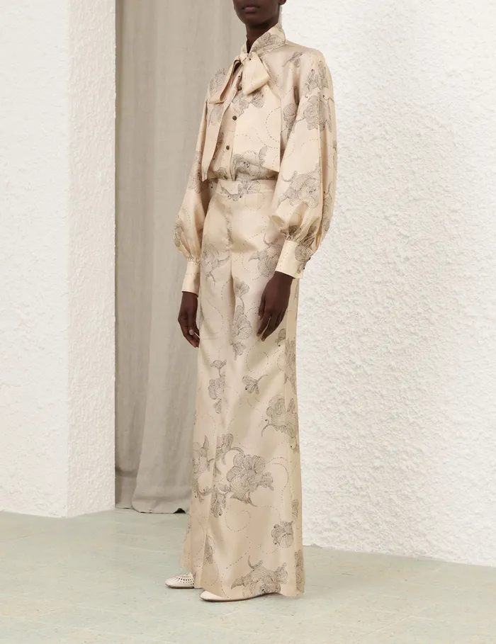Women Zimmermann Shorts and Pants Eden Flare Pant Tea Sketch