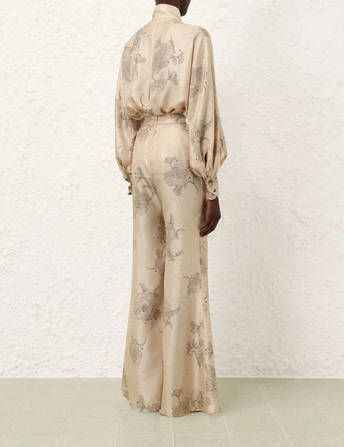 Women Zimmermann Shorts and Pants Eden Flare Pant Tea Sketch