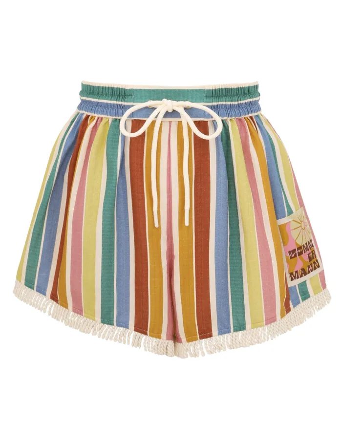 Women Zimmermann Shorts and Pants Everley Relaxed Short Multi Stripe