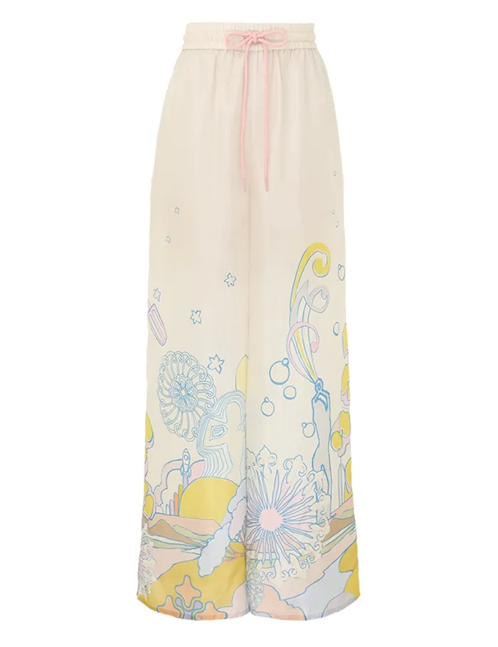 Women Zimmermann Shorts and Pants Pop Relaxed Pant Watercolour Multi