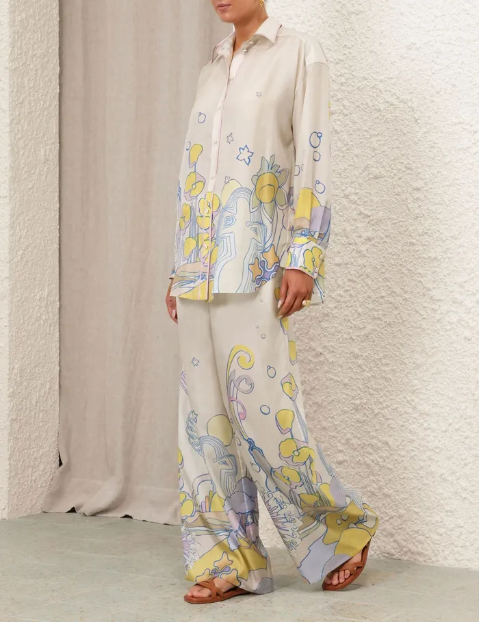 Women Zimmermann Shorts and Pants Pop Relaxed Pant Watercolour Multi