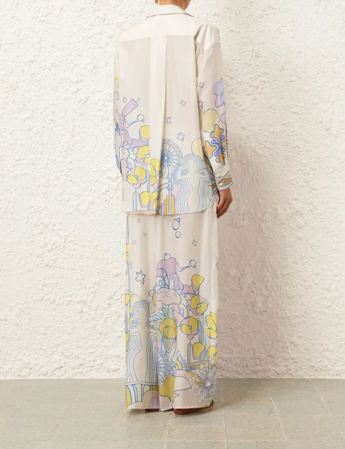 Women Zimmermann Shorts and Pants Pop Relaxed Pant Watercolour Multi