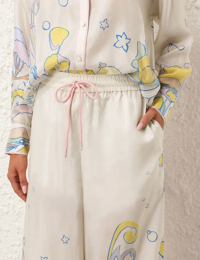Women Zimmermann Shorts and Pants Pop Relaxed Pant Watercolour Multi