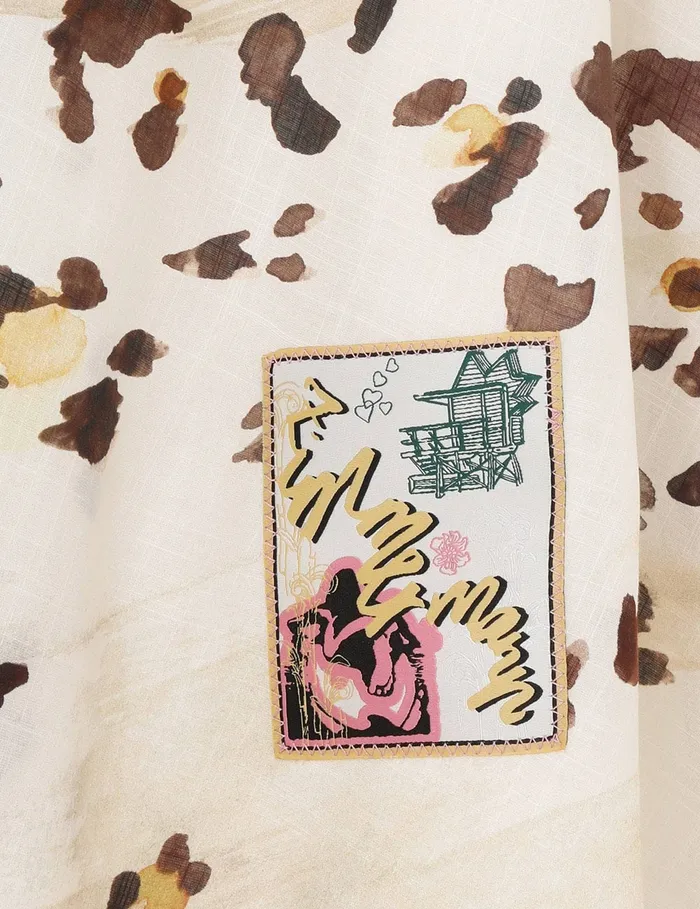 Women Zimmermann Skirts Acacia Swing Skirt Watercolour Leopard