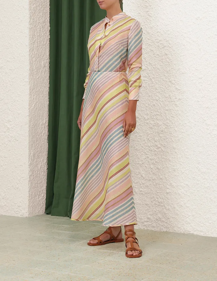 Women Zimmermann Skirts Halliday Bias Skirt Multi Stripe