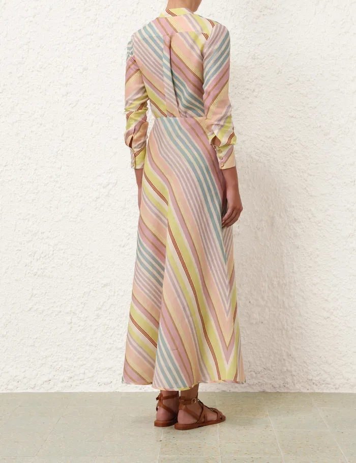 Women Zimmermann Skirts Halliday Bias Skirt Multi Stripe
