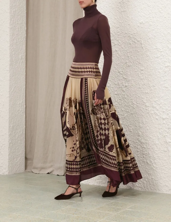 Women Zimmermann Skirts Illustration Otto Maxi Skirt Teamahogany