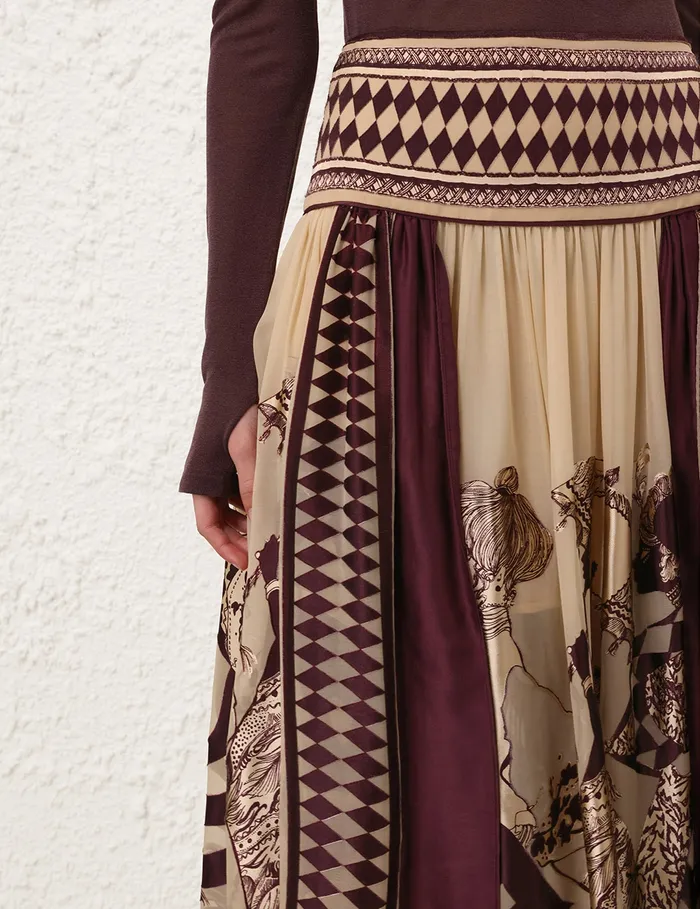 Women Zimmermann Skirts Illustration Otto Maxi Skirt Teamahogany