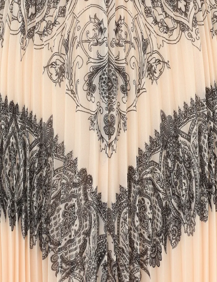 Women Zimmermann Skirts Sunray Pleated Skirt Tea Paisley