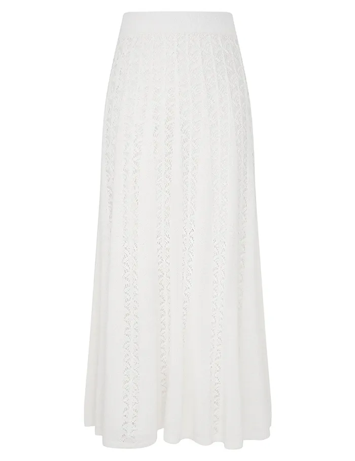 Women Zimmermann Skirts Wylie Flared Knit Skirt Ivory