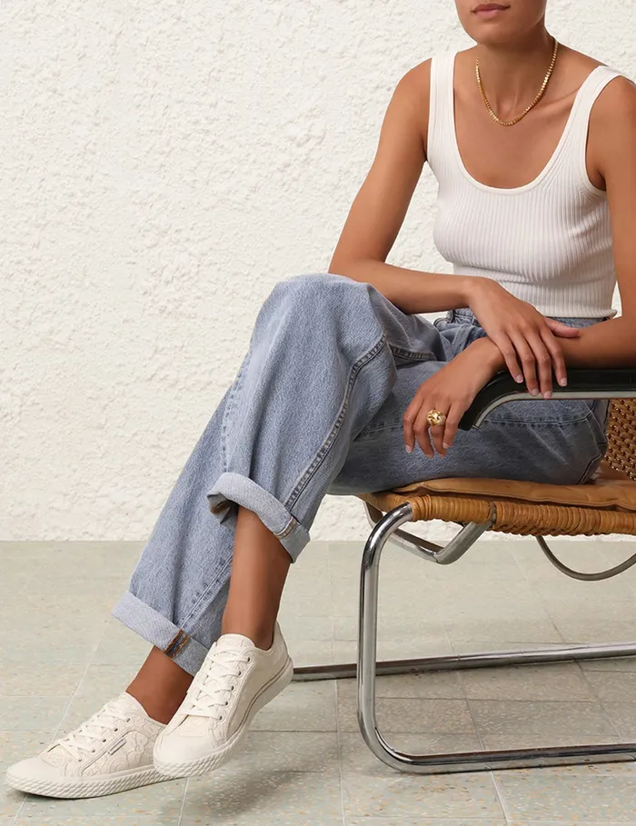 Women Zimmermann Sneakers Twist Low Sneaker Macadamia