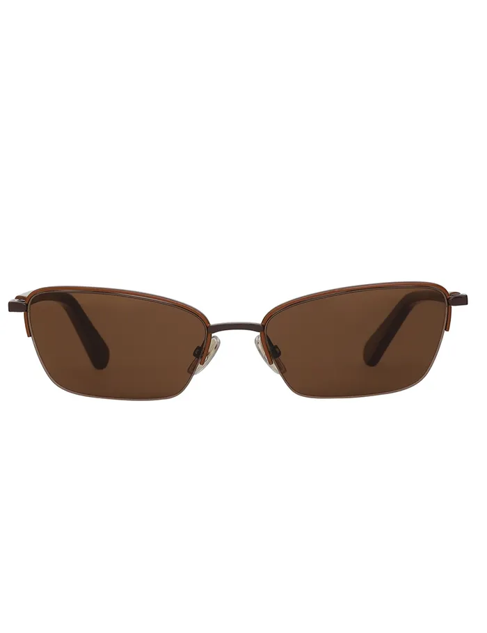 Women Zimmermann Sunglasses Sandy Cateye Chocolate