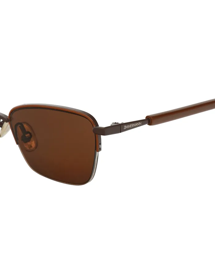 Women Zimmermann Sunglasses Sandy Cateye Chocolate