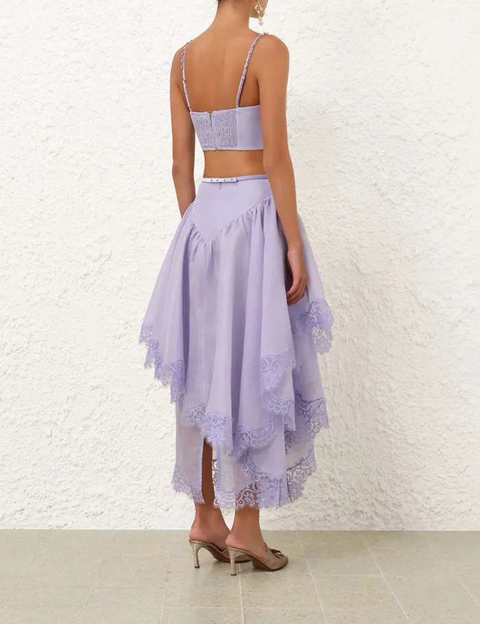 Women Zimmermann Tops Crush Twist Front Bralette Jacaranda