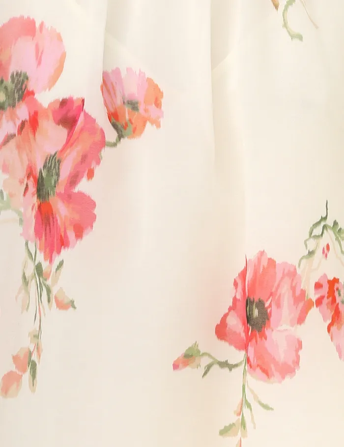 Women Zimmermann Tops Lightburst Billow Blouse Creamred Floral