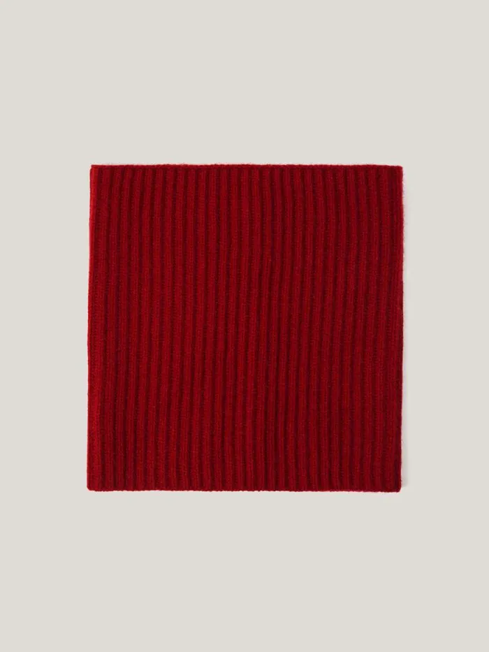 Wool Cashmere Blend Snood Red Women Jigsaw Knitwear and Cashmere