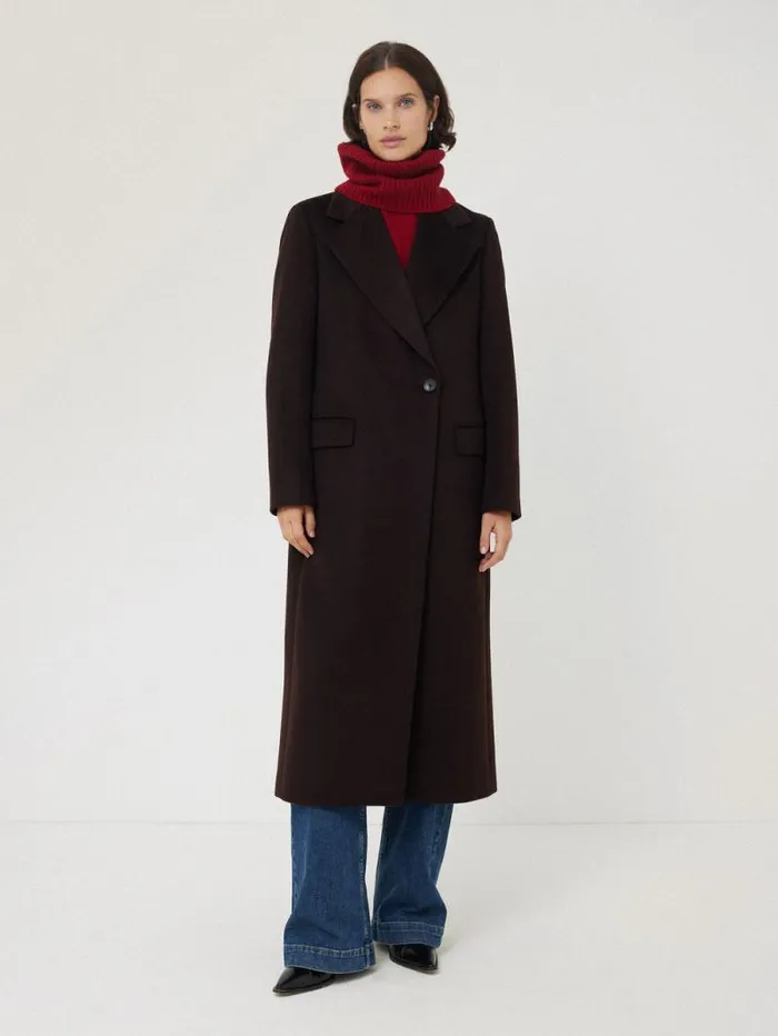 Wool Cashmere Blend Snood Red Women Jigsaw Knitwear and Cashmere