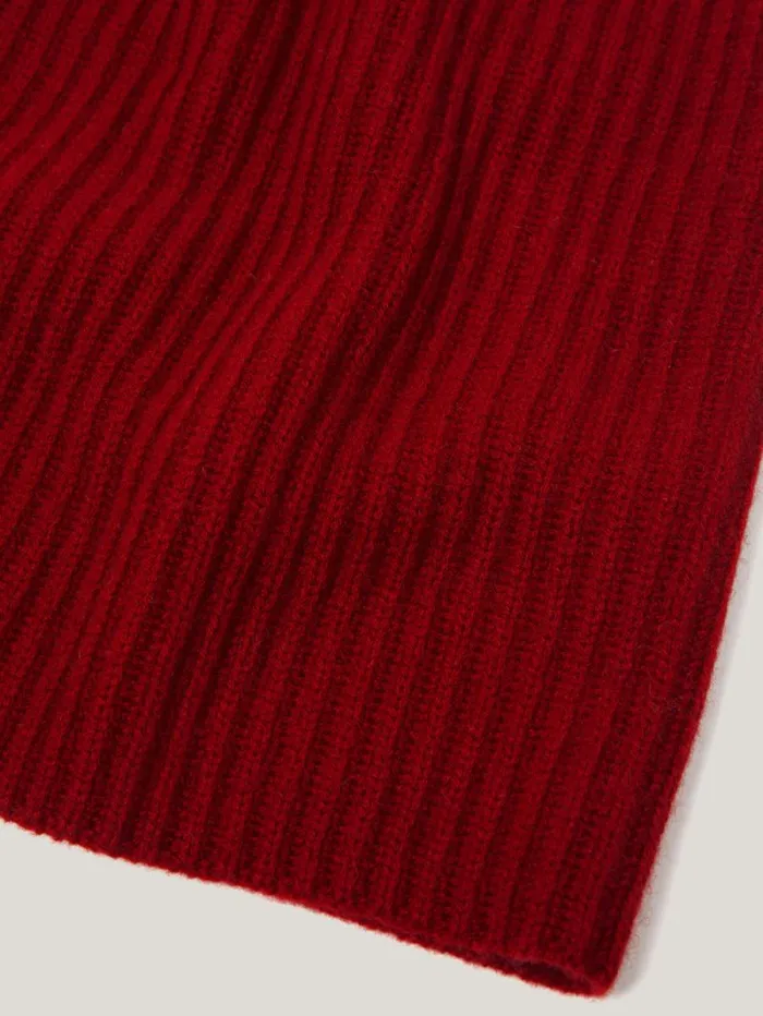 Wool Cashmere Blend Snood Red Women Jigsaw Knitwear and Cashmere