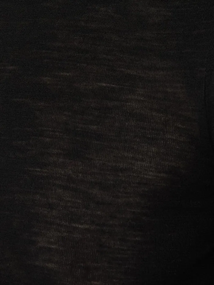 Wool Jersey Polo Neck Top Black Women Jigsaw Shirts and Tops