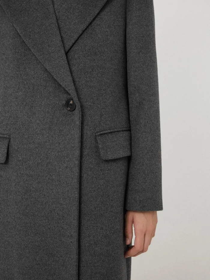 Wool Maxi City Coat Charcoal Women Jigsaw Coats and Jackets