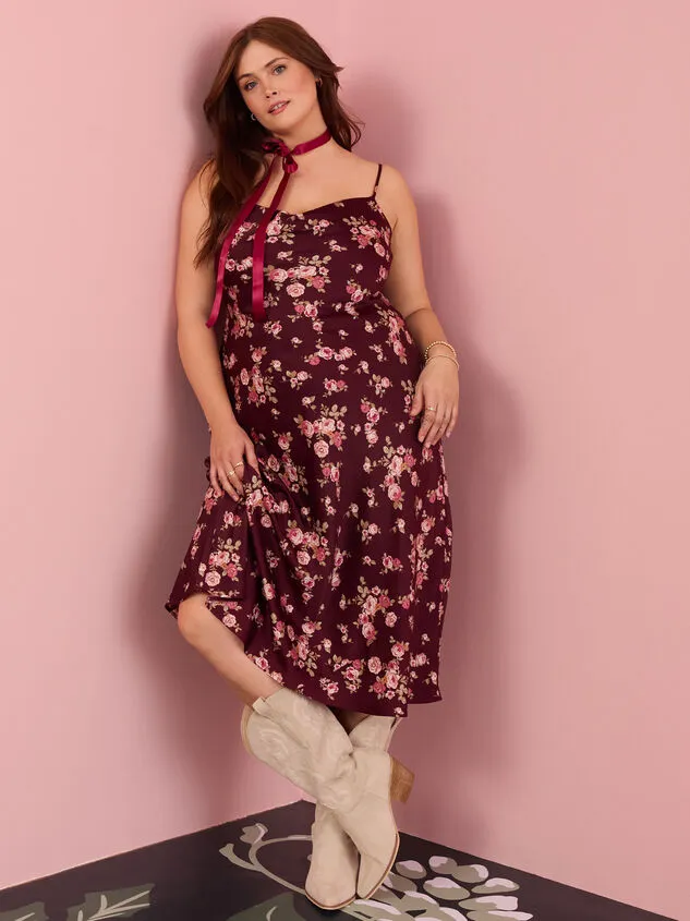 Wren Floral Midi Dress Burgundyfloral Women Altar039d State Dresses Wren Floral Midi Dress Burgundyfloral Women Altar039d State Dresses