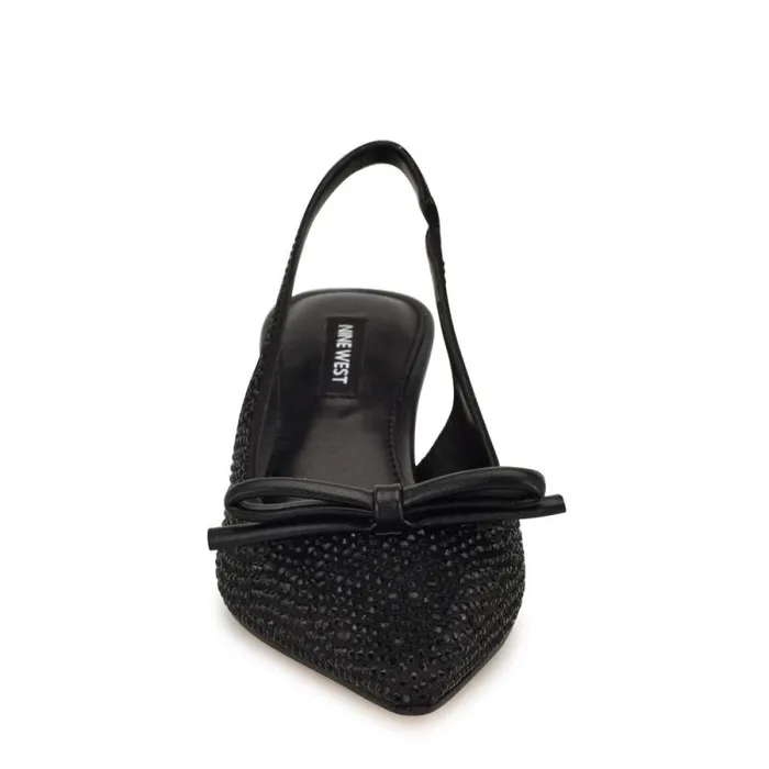 Wunder Bow Slingbacks Black Women Nine West Heels