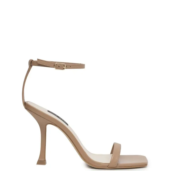 Yess Ankle Strap Sandals Natural Leather Women Nine West Sandals
